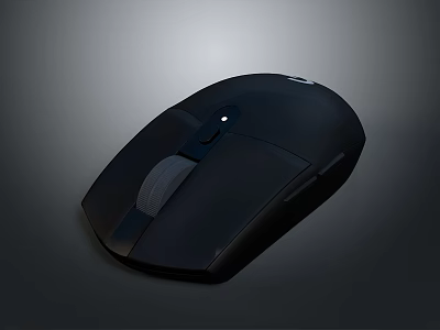 Black Wireless Ergonomic Computer Mouse A Daily Life Essential Accessory 3d model