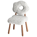 StudioTwentySeven Nordic Short Cashmere Leisure Chair 3d model