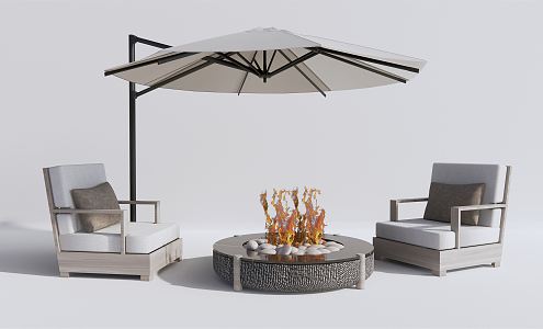 Modern Outdoor Sofa Leisure Table and Chair Coffee Table 3d model