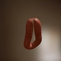 Delicious Brown Hanging Sausage Freshly Made With Juicy Texture And Rich Flavor