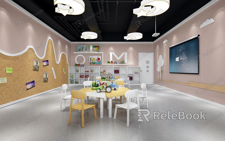 Modern Classroom Children's Activity Room model