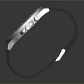Trendy Modern Fashion Watch Featuring Blue Dial Rubber Strap and Sleek Metal Case Design