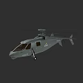 Gray Military Helicopter 3D Model With Sleek Design And Rotor System 3d model
