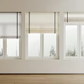 Modern Roman Curtain Pull Curtain Roman Curtain 3d model