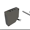 Compact Industrial Control Equipment With Red Green Lights And Connection Cable