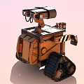 Robot dog intelligent robot science fiction robot future robot high-tech children's toy intelligent AI low face number low model simple model film realism 3d model
