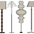 Floor lamp combination 3d model