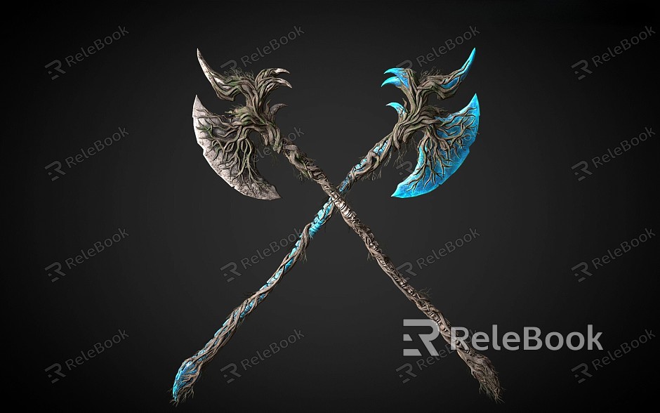 Tomahawk Claw Halberd Medieval Dark Fantasy Halberd model