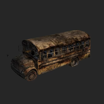Ruins Abandoned Cars Cars War Damage Cars Scrapped Cars 3d model