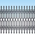 Ornate Iron Fence Designs With Decorative Patterns And Geometric Shapes