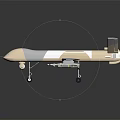 Military Surveillance Drone With Long Wingspan And Multiple Payload Mounts For Aerial Reconnaissance Missions