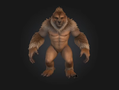 Savage Orangutan 3d model