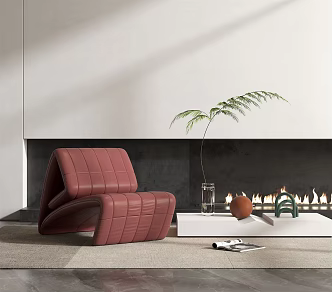 Modern single sofa 3d model