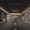 Underground Parking Modern Parking 3d model