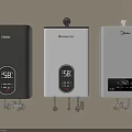 Haier Macro Midea Water Heaters As Daily Electrical Appliances With Digital Temperature Displays