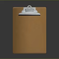Orange Clipboard With White Clip Perfect For Daily Office And School Stationery Use