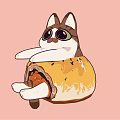 Modern game character dessert cat 3d model