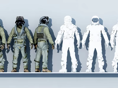 The Modern Astronaut 3d model The Modern Astronaut 3d model