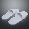 Soft White Indoor Slippers With Comfortable Sole For Home Daily Use