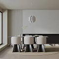 Modern table combination 3d model
