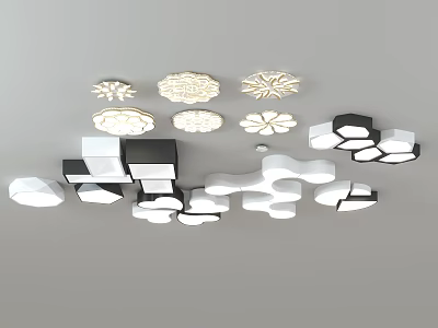 modern ceiling lamp 3d model