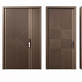 Various Security Door Designs With Different Panel Patterns And Safety Features 3d model