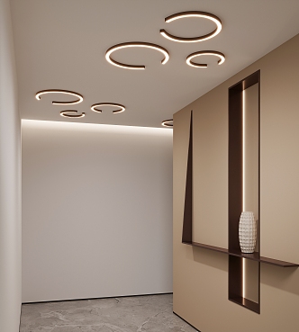 Simple ceiling lamp 3d model