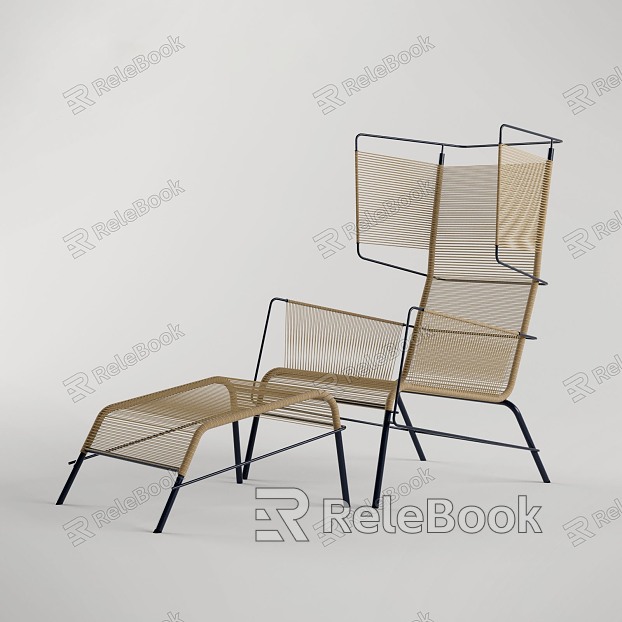 Modern outdoor rattan leisure chair model