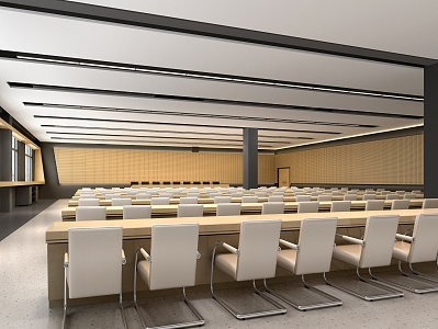 Modern Conference Hall Training Room Conference Room 3d model