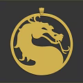 Golden Dragon Shaped Circular Pendant Design For Daily Life Use