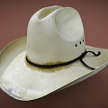 Classic White Wide Brimmed Straw Hat With Black Band Fashionable Design