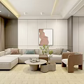 Modern Hotel Guest Room Interior With Comfortable Sofa TV Wall And Bookshelf