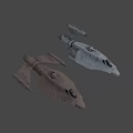 Two Modern Military Fighter Jets With Sleek Aerodynamic Design And Distinct Finishes