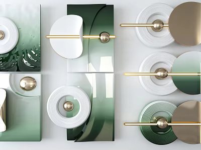 Light Luxury Wall Decoration 3d model