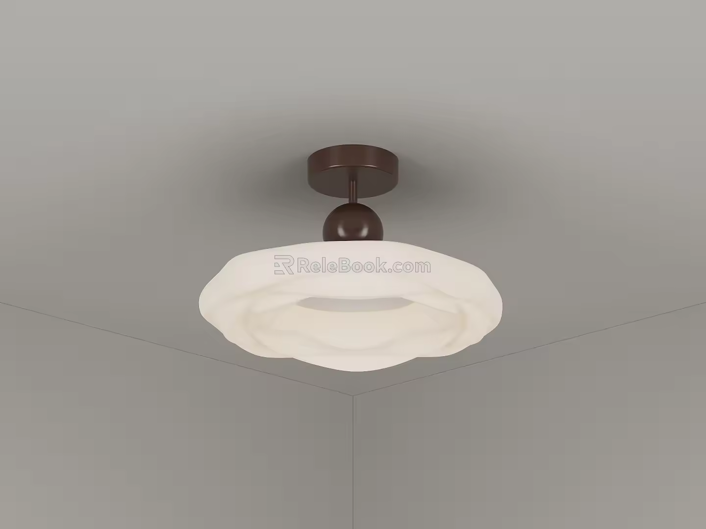 The bedroom ceiling lamp round ceiling lamp pattern ceiling lamp net red ceiling lamp rose ceiling lamp 3d model