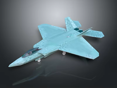 Light Blue Spacecraft Model With Cockpit Wings And Reflective Surface For Aerospace Study 3d model