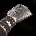 Metal Spearhead Weapons With Two Different Styles Spiral Handle And Ring Detail