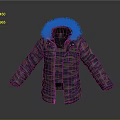 Camouflage Winter Coat with Warm Fur Collar Long Sleeve Design For Cold Weather
