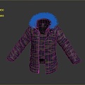 cotton-padded jacket down jacket goose down jacket thick clothes 3d model