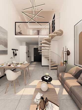 Modern Apartment Loft 3d model