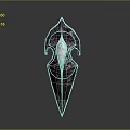 Unique Modern Black Decorative Sculpture With Transparent Central Accent And Textured Surface