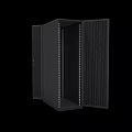 HP Black Server Rack Cabinet With Modern Design For Computer Storage 3d model
