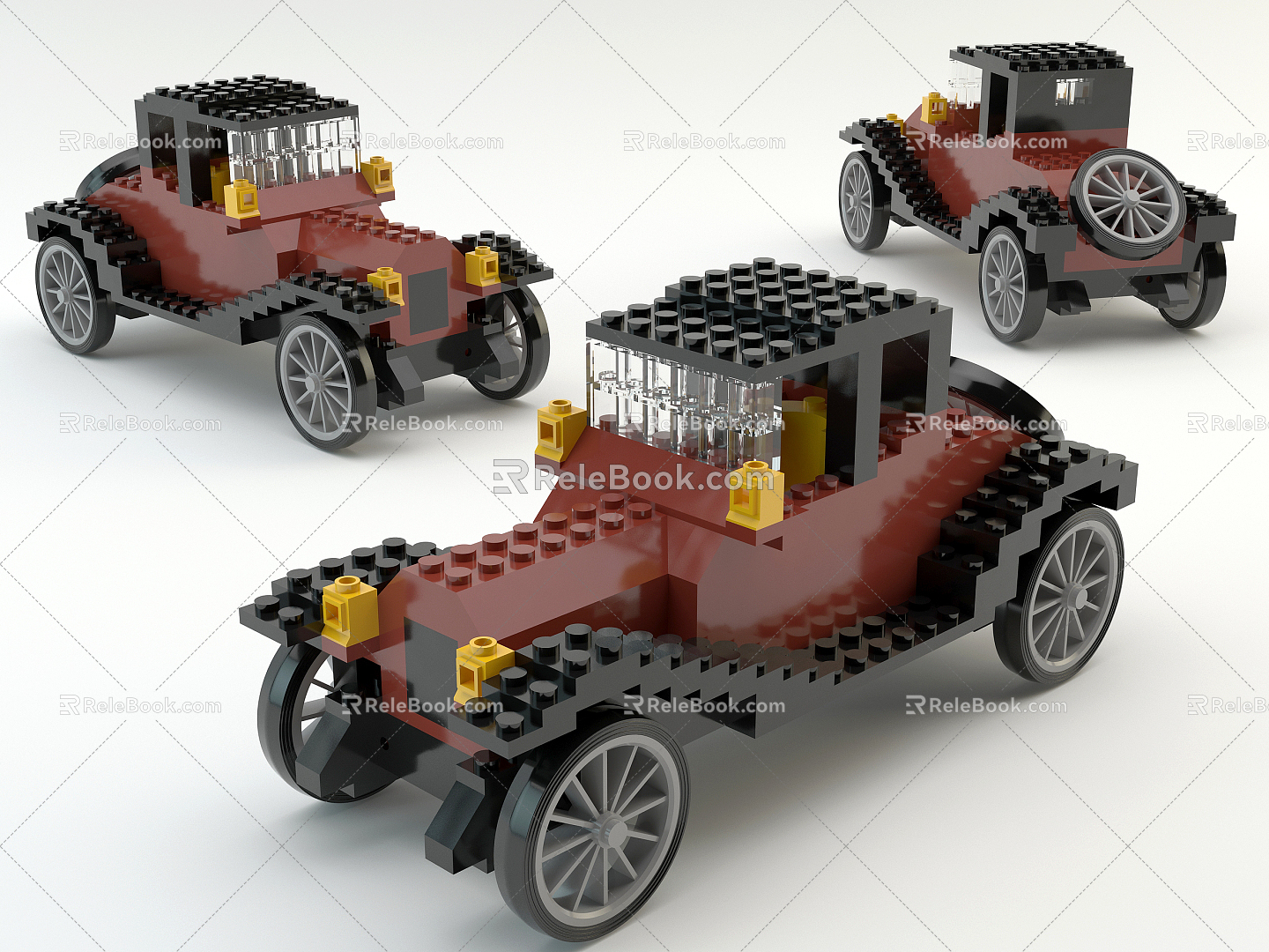 Modern toy car Lego toy Cadillac Year 3d model