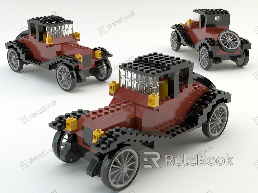 Modern toy car Lego toy Cadillac Year model