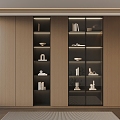 Italian Minimalist Bookcase 3d model