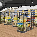 Supermarket Department Store Featuring Mum Baby Products And Health Care Items On Shelves