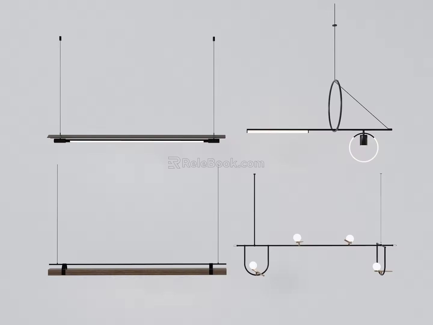 Modern chandelier 3d model