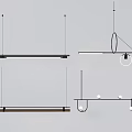 Modern chandelier 3d model