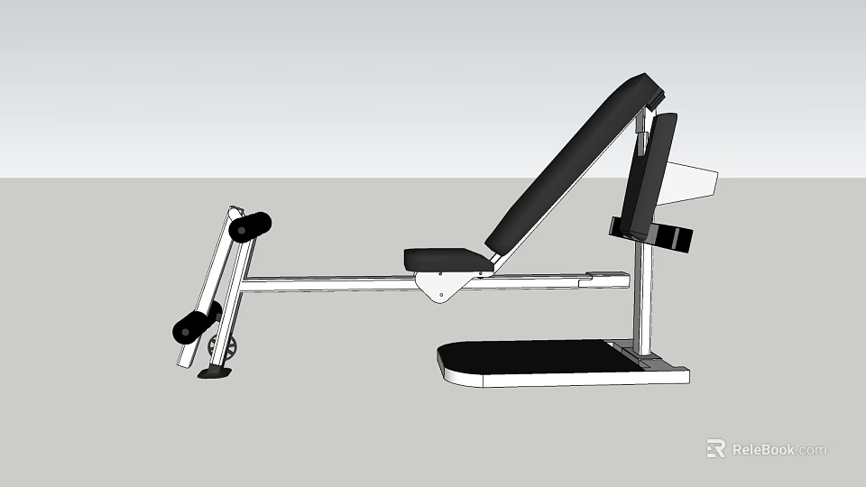 Professional Leg Training Fitness Equipment With Adjustable Seat Backrest And Sturdy Frame 3d model 