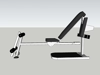 Professional Leg Training Fitness Equipment With Adjustable Seat Backrest And Sturdy Frame 3d model